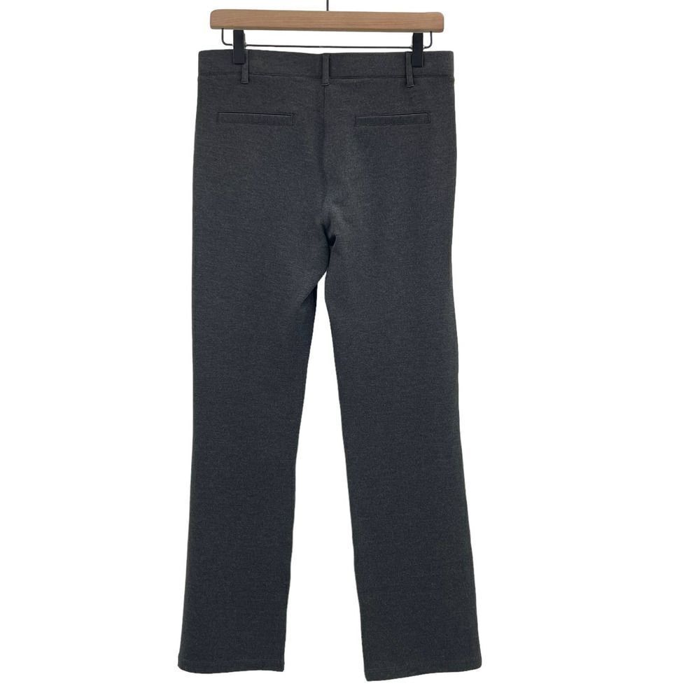 Betabrand Yoga Dress Pants Pull On Stretchy Comfort Charcoal Gray | Med Petite - Picture 3 of 8